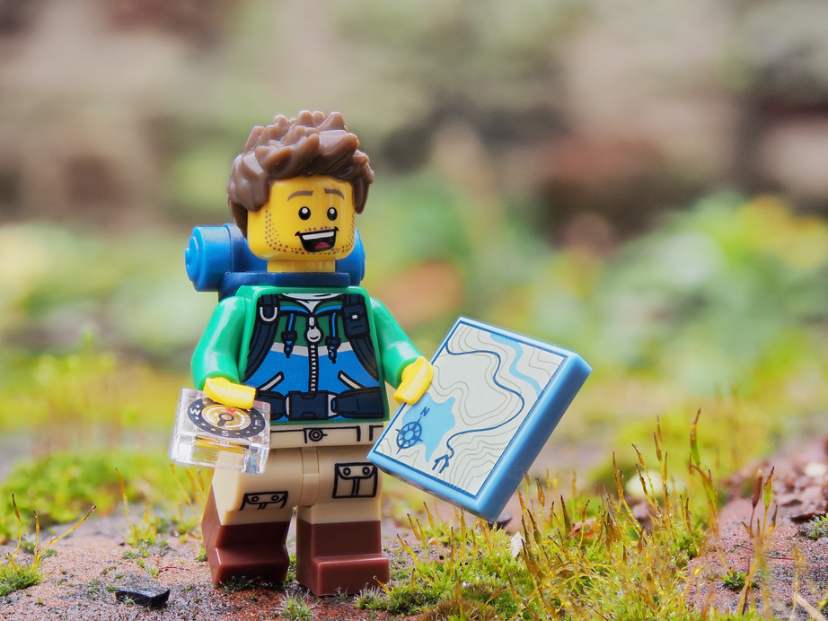 Hiker Lego Miniature Outdoors
